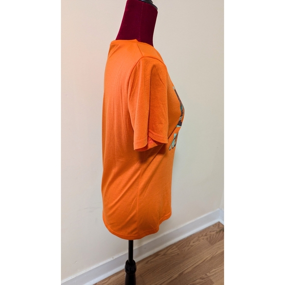 Shein | Orange & Cameo Rib Knit Nope Not Today Tee | Size L - Picture 5 of 5